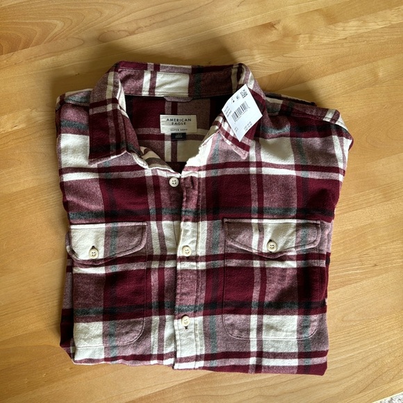 American Eagle Men’s Flannel Shirt NWT - Picture 1 of 3